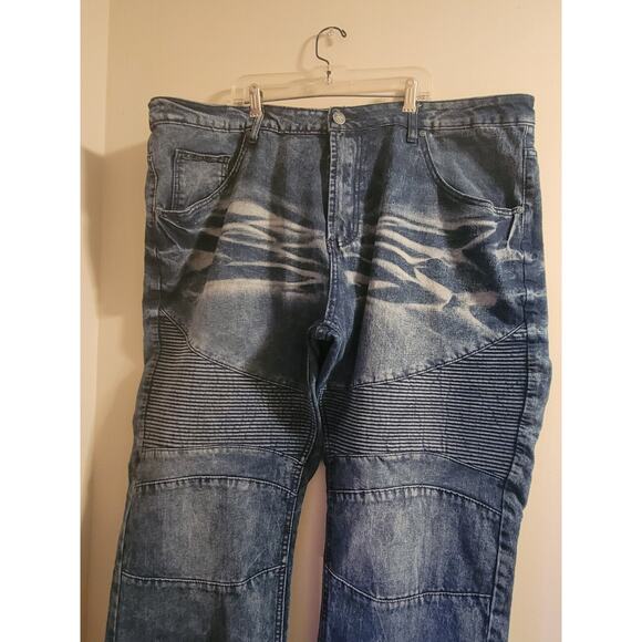Big Men Jeans Encrypted Supply Company Acid Washed Size 46x30 Good Condition - Picture 3 of 7